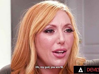 デビルズフィルムビンディーミルフローレンフィリップスは、彼女の義理のコックを彼女のタイトなお尻の奥深くに持っていきます