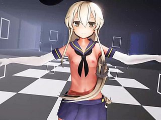 Remaja Lucu Dengan Rok Pendek Menari + Melepaskan Pakaian Secara Bertahap (HENTAI 3D)