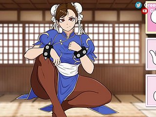تشون لي مارس الجنس من الصعب (Cachipun مع Waifu)