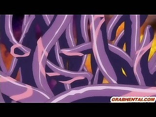 سے Order about hentai لڑکیوں tentacles کے ذریعے کی گئی سوراخ groupfucked