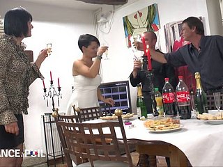 Francuski Wine and dine Party kolei w accomplish